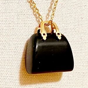 Obsidian Purse Necklace